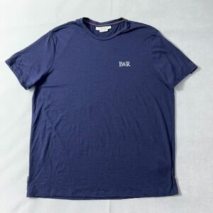 Icebreaker Merino 150 Tech Lite T Shirt Men Large Navy B&R Butterfield Robinson